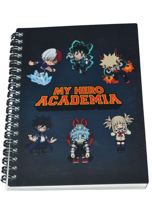 My Hero Academıa Temalı A5 Çelik Spiralli Not Defteri